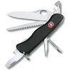 Image de Victorinox Couteau Suisse Trailfinder, Grand, 12 Fonctions, Outil Multifonction avec Lame à Une Main, Ouvre-Boîtes, Tournevis, Noir