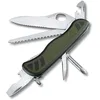 Image de Victorinox Couteau Suisse Trailfinder, Couteau de l’armée, 10 Fonctions, Outil Multifonction avec Lame à Une Main, Ouvre-Boîtes, Tournevis, Vert/Noir