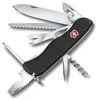 Image de Victorinox Couteau Suisse Outrider, 14 Fonctions, Outil Multifonction avec Lame Blocable, Ouvre-Boîtes, Tournevis 3 mm, Tire-Bouchon, Noir