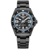 Image de Swiss Alpine Military Montre à quartz analogique en acier inoxydable 7029.1 pour homme, Sw/Sw/Sw-Bleu clair - 1171sam, Bracelet