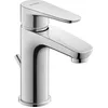 Image de Duravit B.1 Robinet de lavabo Taille S (hauteur bec 96 mm) Robinet de salle de bain avec vidage de tirette Robinet de lavabo avec cartouche céramique Chromé