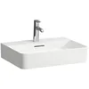 Image de Laufen Lavabo Val, 1 trou pour robinet, avec trop-plein, 550 x 420, blanc, couleur : blanc - H8102820001041