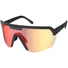 Image de Scott Unisex Sonnenbrille Sport Shield, Schwarz - Rot Chrome, 281188