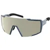 Image de Scott Shield AMP Verres interchangeables Lunettes de vélo Bleu/blanc Chrome