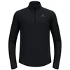 Image de Odlo Zeroweight Warm Mid Layer 1/2 Zip Vêtements de Course T-shirt de Course Noir - Noir XXL