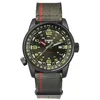 Image de Traser Montre analogique pour homme - Mouvement automatique suisse - Bracelet textile - 110456, vert/gris, Sangles