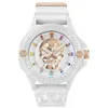 Image de Philipp Plein The $Kull ECOCERAMIC Montre à quartz analogique pour homme en silicone, Blanc - Pwuba0123, Classique