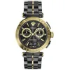 Image de Versace VE1D02723 Montre analogique à quartz pour homme avec bracelet en acier inoxydable, Noir, Mode