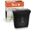 Image de Broyeuse à papier Peach PS500-10 - 5 feuilles à la fois - 11 litres - Taille des particules : 4 x 52 mm - Sécurité P-3 - Pour déchiqueter feuilles, cartes de crédit et agrafes