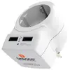 Image de Adaptateur de voyage SKROSS Europe vers UK + 2 USB-A