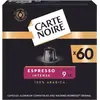 Image de Capsules CARTE NOIRE Espresso N9 Intense Mega format x60