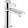 Image de Duravit D-Neo Robinet de lavabo Taille M (bec hauteur 110 mm) Robinet de salle de bain avec bonde de vidange Fonction FreshStart Chrome