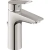Image de Duravit No.1 Robinet de lavabo Taille M (Bec Hauteur 117 mm) Robinet de salle de bain avec bonde à tirette, Robinet de lavabo avec fonction FreshStart économie d'énergie Chromé