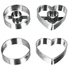 Image de Metaltex 252362 Emporte-Pièce Coeur/Ronde Acier Inoxydable Argent 28 x 18 x 18 cm