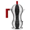 Image de Alessi | Pulcina MDL02/6 R   Cafetière design en fonte d'aluminium et PA, 6 tasses, rouge