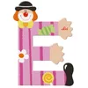 Image de Lettre en Bois Clown E Sevi 1831 - Jouets en Bois décoration SEV81741R
