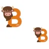 Image de Lettre en bois Animaux B comme 'Bison' 8 cm Sevi 1831® - Jouets en SEV83002