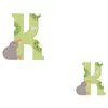 Image de Lettre en bois Animaux K comme 'Kiwi' 8 cm Sevi 1831 - Jouets en SEV83011