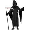 Image de Widmann - Costume pour enfant Faucheuse, robe à capuche et masque, ceinture, Grim Reaper, dieu de la mort, tueur, carnaval, fête à thème