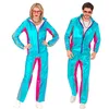 Image de WIDMANN MILANO PARTY FASHION - Costume de survêtement métallique, tenue des années 80, survêtement de jogging, tenue de mauvais goût, costume de carnaval