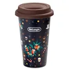 Image de De'Longhi DLSC075 Tasse thermique pour boissons chaudes et froides, thermos en céramique à double paroi, bouchon antidérapant en silicone, capacité 300 ml