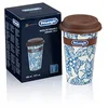 Image de De'Longhi Travel Mug, Thermos à double paroi pour boissons chaudes et froides, facile à transporter, étui antidérapant en silicone, 300 ml de capacité, DLSC064