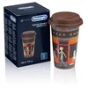 Image de De'Longhi Travel Mug, Thermos à double paroi pour boissons chaudes et froides, facile à transporter, étui antidérapant en silicone, 300 ml de capacité, DLSC066