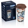 Image de De'Longhi Travel Mug, Thermos à double paroi pour boissons chaudes et froides, facile à transporter, étui antidérapant en silicone, 300 ml de capacité, DLSC067