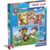Image de Clementoni - Paw Patrol Supercolor Patrol-2 x 20 cm (comprend 2 20 pièces) Enfants 3 ans, Puzzle Dessins Animés Made in Italy, Multicolore, 24800