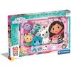 Image de Clementoni Puzzle Maxi Gabby Dollhouse 60 Pièces - Supercolor, Puzzle Pour Enfants, Fabriqué en Italie, 26598
