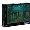 Image de Clementoni - 39344 - Museum Collection - Van Gogh - Nuit étoilée Sur Le Rhône - 1000 Pièces - Puzzle Adulte, 14-99 Ans, Puzzle Art, Divertissement Pour Adultes, Puzzle Classique, Fabriqué En Italie