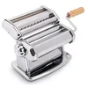 Image de Imperia IPASTA Imperia Line. Machine à pâtes 100% fabriquée en Italie. Machine à pâtes fraîches en acier. Rouleau manuel avec manivelle. Crée des feuilles de pâte pour lasagnes, tagliolini,