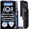 Image de Oral-B iO Series 9 Brosse à dents électrique, avec 1 brosse à dents, étui de voyage de charge, station de charge rapide, 7 modes pour soins dentaires, édition cadeau, conçue par marron, bleu