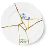 Image de Seletti Kintsugi Assiette plate en porcelaine et or 24 carats mod. 3