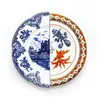 Image de SELETTI Assiette plate en porcelaine Ø 27,5 H.2,3 "Hybrid-Isaura
