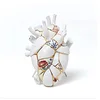 Image de Seletti Kintsugi Vase en porcelaine en forme de coeur Love In Bloom 16,5 x 9 x H.25