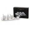 Image de SELETTI SET 6 BICCHIERINI DA CAFFE' +6PALETTINE+VASSOIO CM.18,5X27 IN PORCELLANA