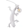 Image de LAMPADA IN RESINA SELETTI CHAMELEON LAMP RIGHT GOING DOWN WHITE ART. 15091