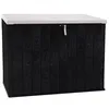 Image de TOOMAX Baule Stora Way Porte-outils d'extérieur en polypropylène recyclé aspect bois (2270 L, Anthracite/gris taupe)