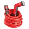 Image de FITT YOYO Tuyau d'Arrosage Extensible de 30 m avec Pistolet Multi-jet, Rouge