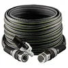 Image de FITT Force 30 m Tuyau d'eau pour irrigation de jardin, léger, résistant et compact, pour usage intensif, avec lance, couleur gris-citron - 43% CO2e