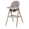 Image de Foppapedretti Chaise haute et chaise bébé Bonito, enfants de 6 mois à 3 ans (jusqu'à 15 Kg), rembourrage amovible et lavable, assise ergonomique et inclinable, double plateau réglable, sable