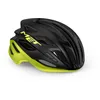 Image de Casque de cyclisme de route MET Estro - Taille L (58-61 cm) - Noir/jaune citron métallisé