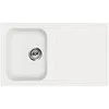Image de SMEG Évier LZ861B 1 Bac avec égouttoir Dimensions 86 x 50 cm Couleur Blanc Série Rigae