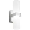 Image de Fabas Luce Iglesias Applique murale LED en verre chromé IP44