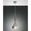 Image de FABAS LUCE 3481-40-126 SUSPENSION LILA EN VERRE BOROSILIQUÉ FUME' E27 40 W Ø 500 mm