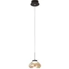 Image de Arabella - Suspension simple de Fabas Luce - LED 8 W - Plafonnier diamètre 14 cm Ambre