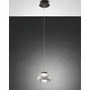 Image de FABAS LUCE 3547-40-126 Suspension Arabella LED Lampe Plafond Structure en métal et verre soufflé FumÃ LED dimmable