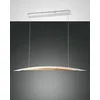 Image de Fabas Luce Cordoba Plafonnier LED à suspension intégrée en verre blanc