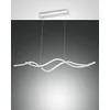 Image de Fabas Luce Sinuo Plafonnier Suspendu LED Intégré Blanc Verre